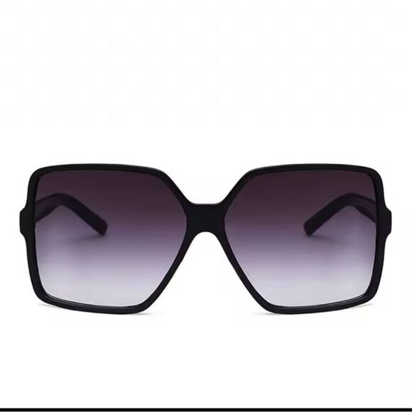 Oversized Sunglasses Women's Black F6 - Picture 3 of 3